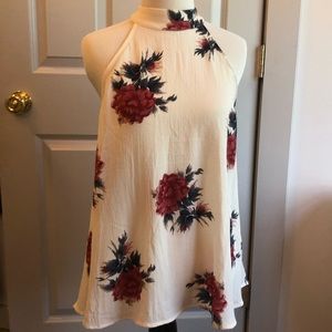 Flowy Floral High Neck Tank